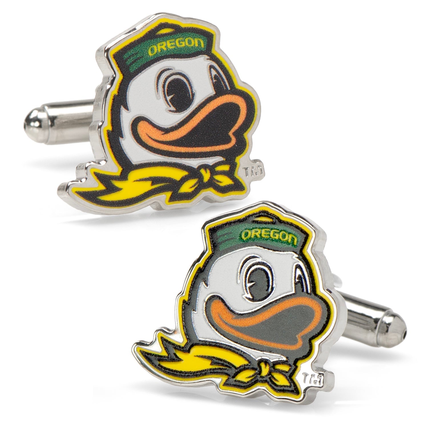  Cufflinks Oregon Ducks Mascot Cufflinks and Lapel Pin Gift Set - Default Title - Bonton