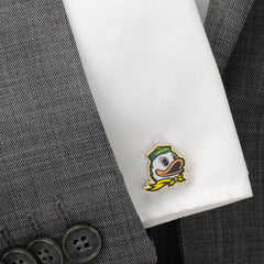 Oregon Ducks Mascot Cufflinks and Lapel Pin Gift Set