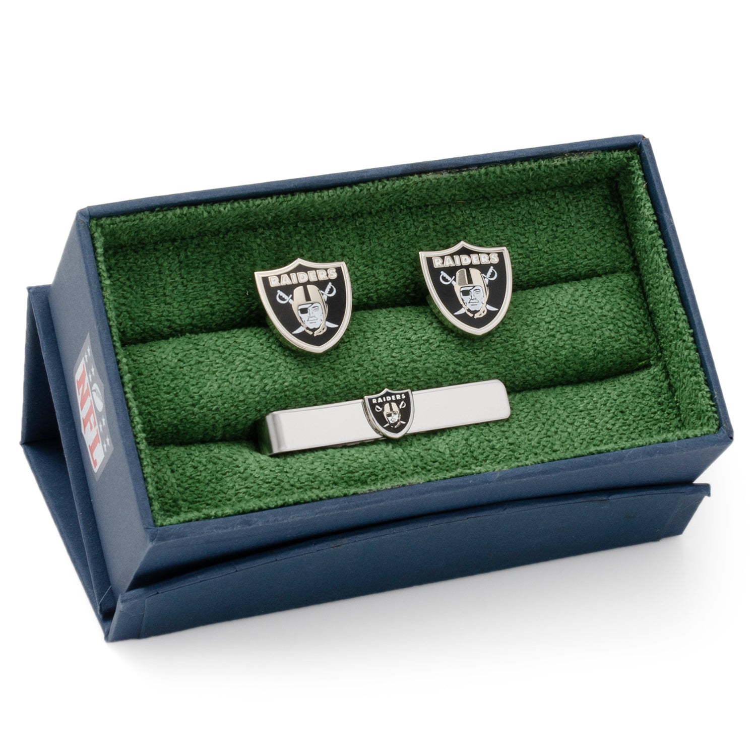  Cufflinks Las Vegas Raiders Cufflinks and Tie Bar Gift Set - Default Title - Bonton