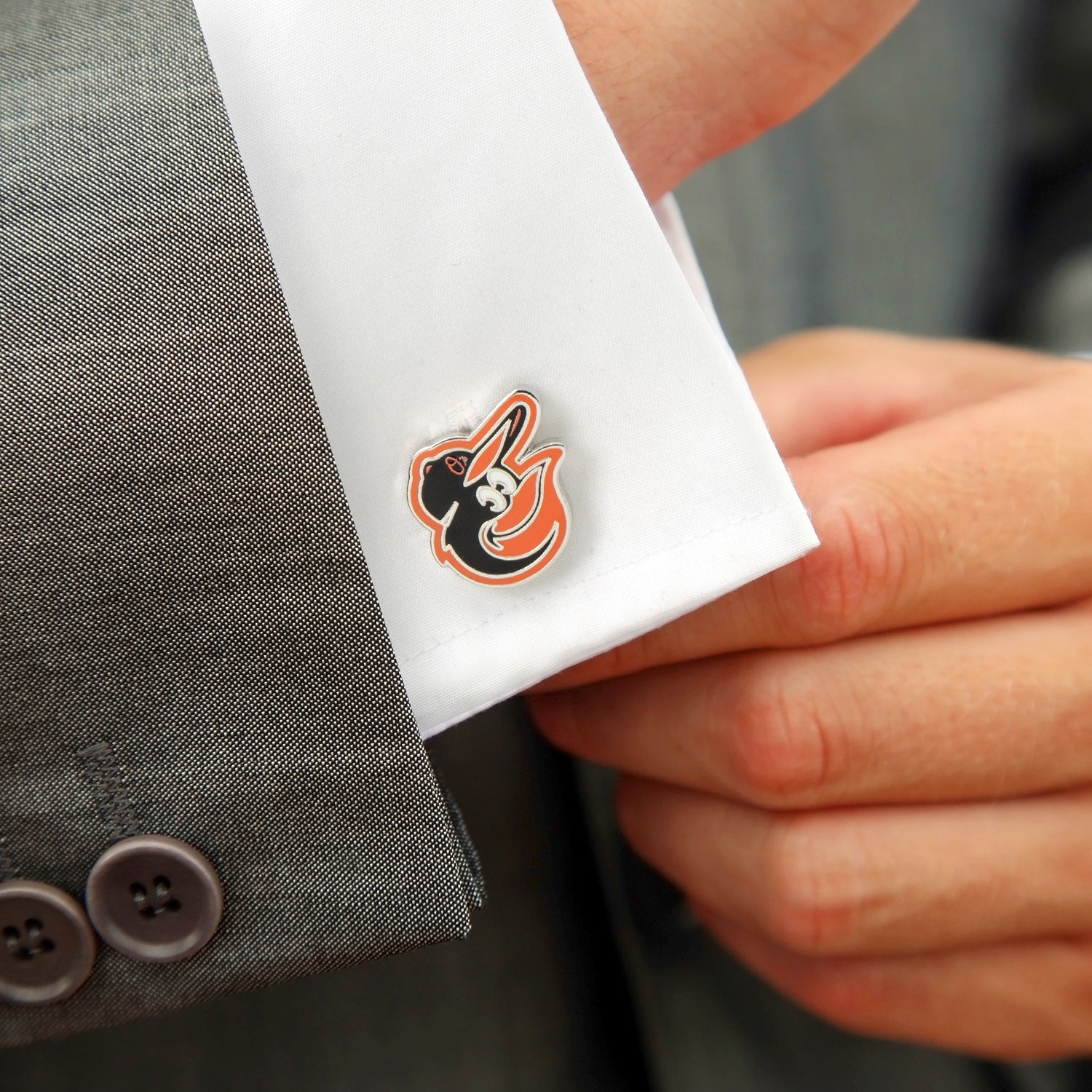  Cufflinks Baltimore Orioles Cufflinks - Default Title - Bonton