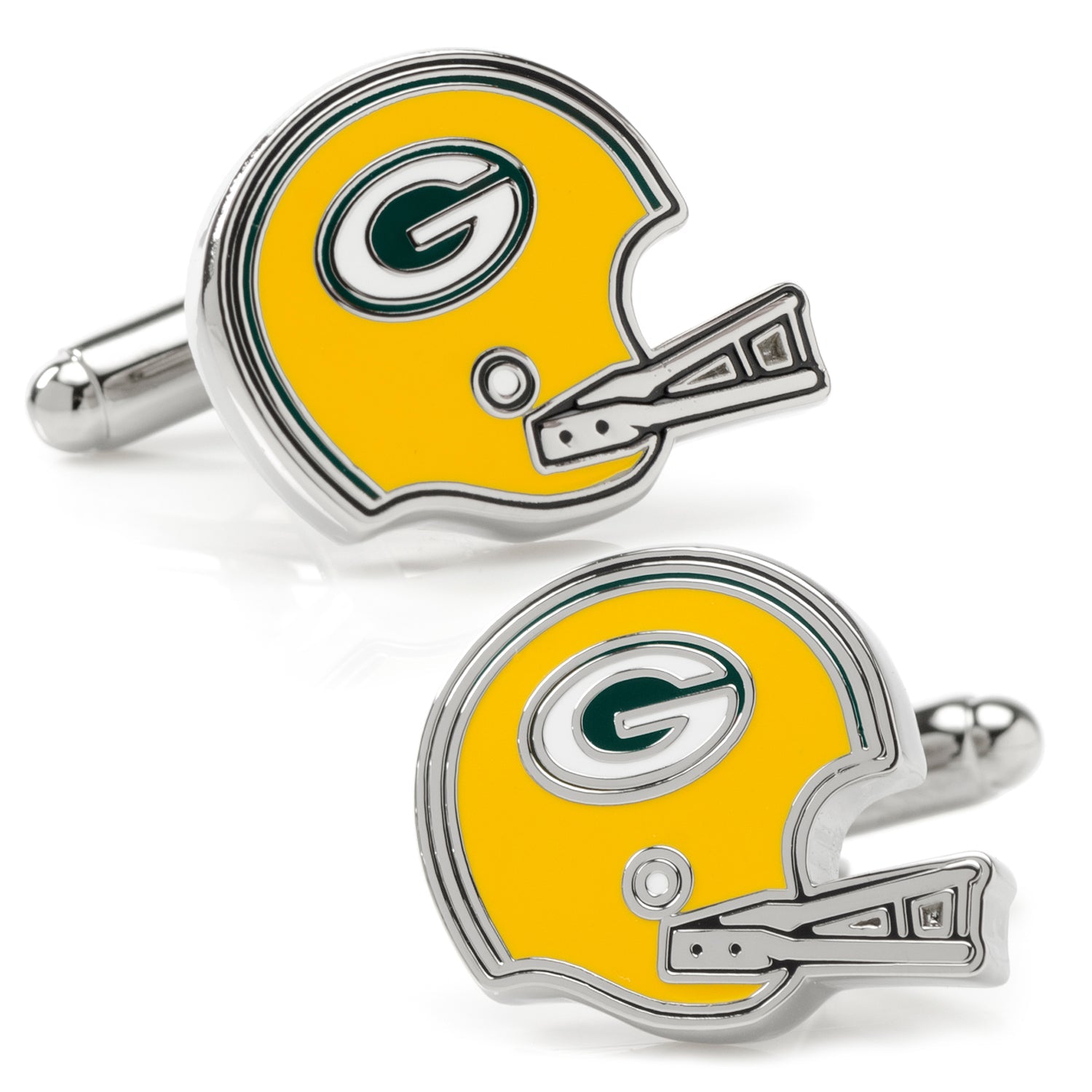  Cufflinks Retro Green Bay Packers Helmet Cufflinks - Default Title - Bonton