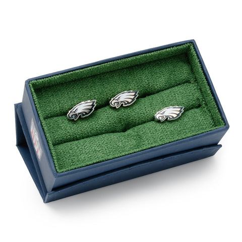 Philadelphia Eagles Cufflinks and Lapel Pin Gift Set