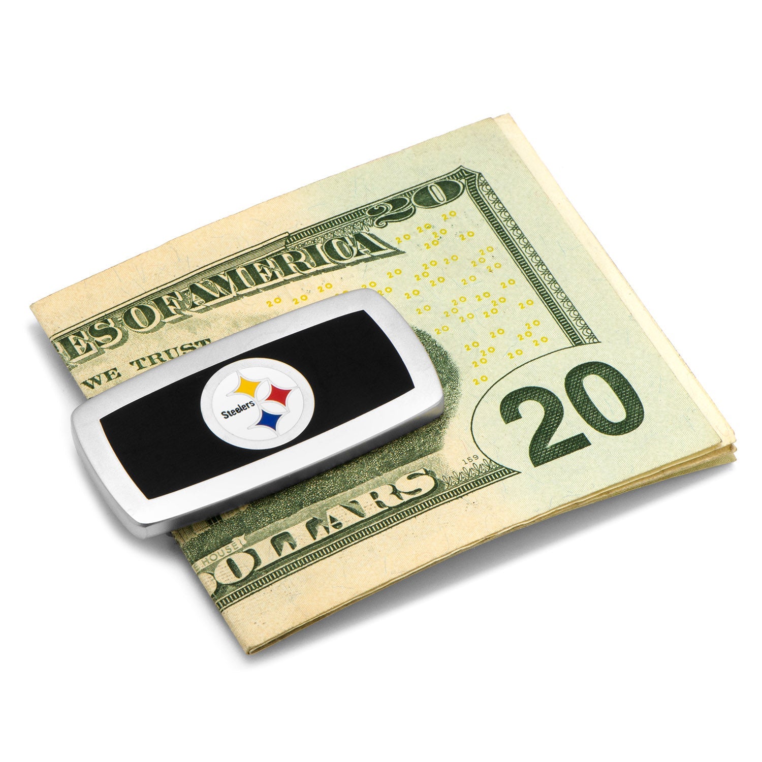  Cufflinks Pittsburgh Steelers Cushion Money Clip - Default Title - Bonton