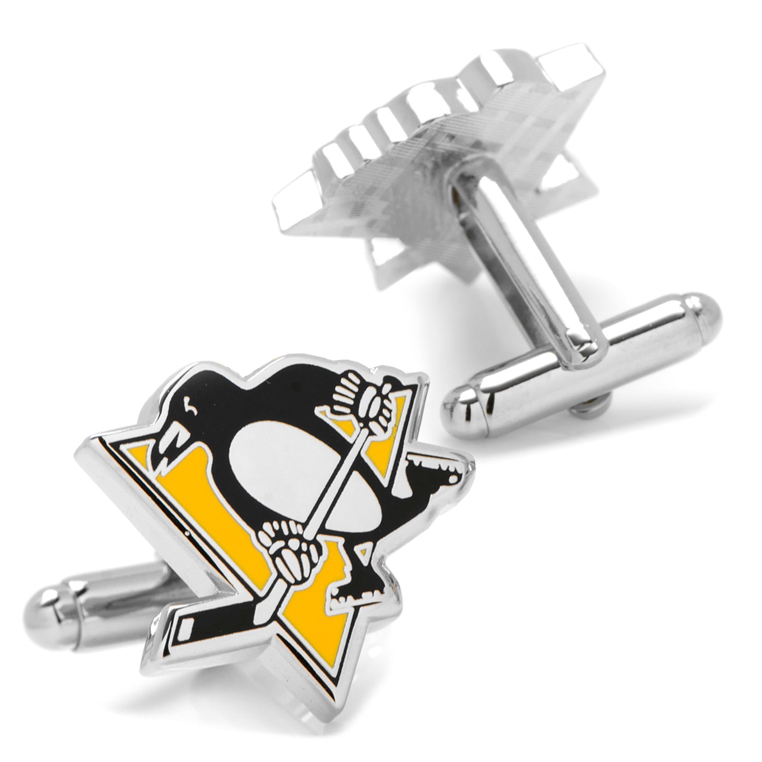  Cufflinks Pittsburgh Penguins Cufflinks & Tie Bar Gift Set - Default Title - Bonton