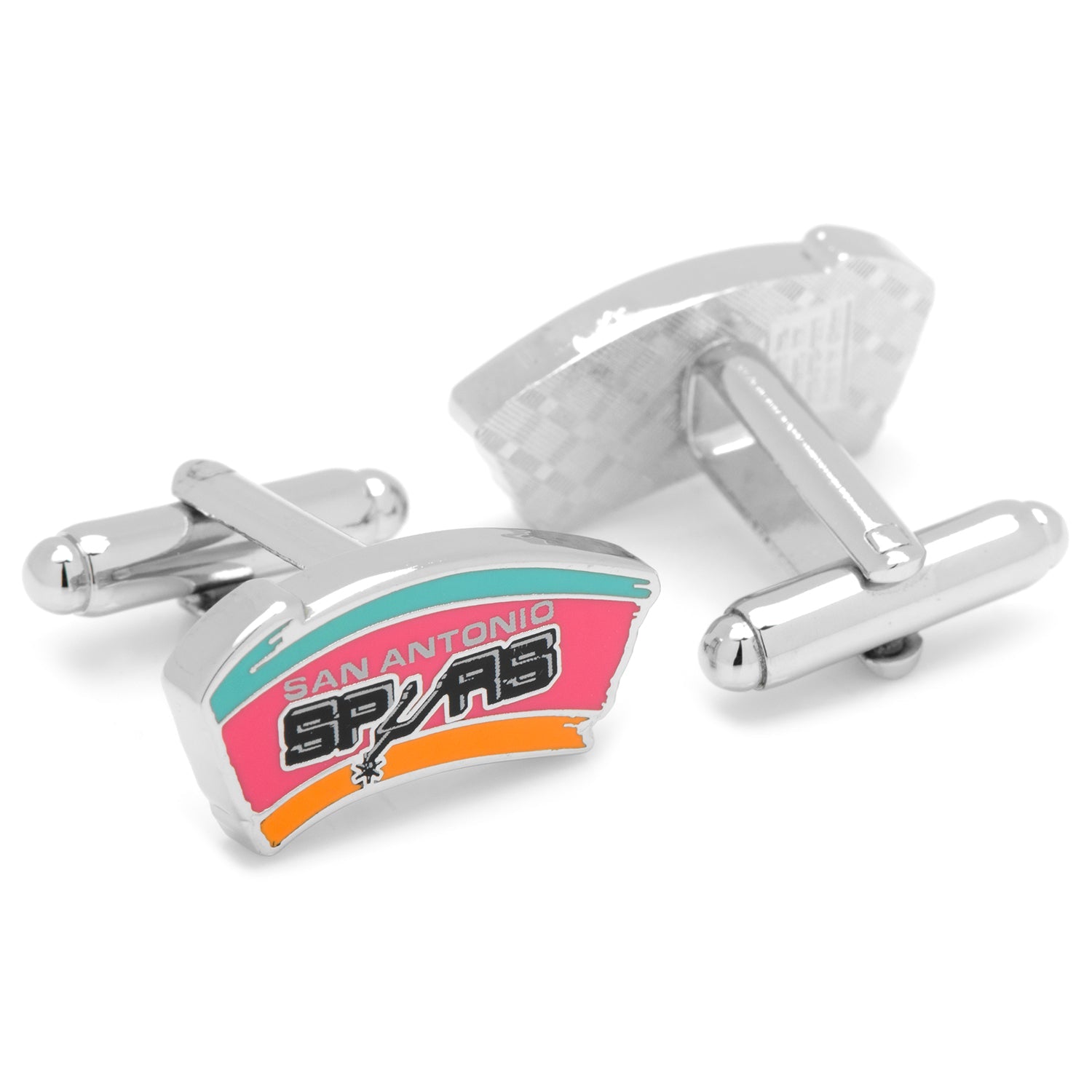  Cufflinks Retro San Antonio Spurs Cufflinks - Default Title - Bonton