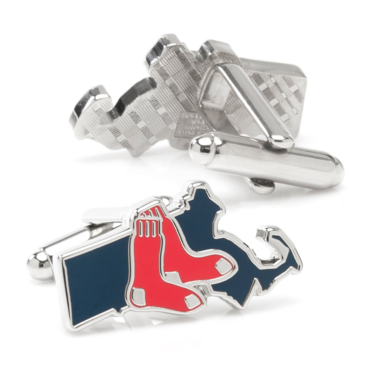  Cufflinks Boston Red Sox State Shaped Cufflinks - Default Title - Bonton