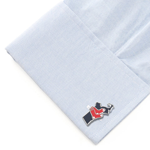 Boston Red Sox State Shaped Cufflinks