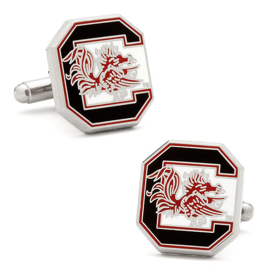 South Carolina Gamecocks Cufflinks and Tie Bar Gift Set