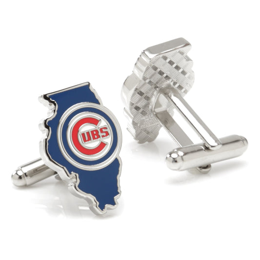 Chicago Cubs State Shaped Cufflinks