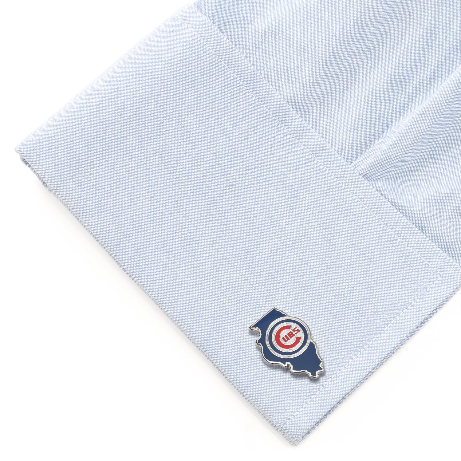  Cufflinks Chicago Cubs State Shaped Cufflinks - Default Title - Bonton