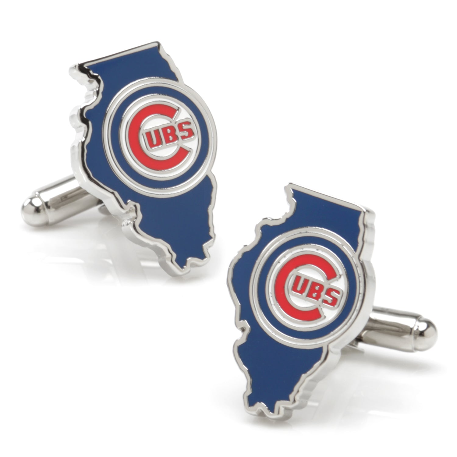  Cufflinks Chicago Cubs State Shaped Cufflinks - Default Title - Bonton