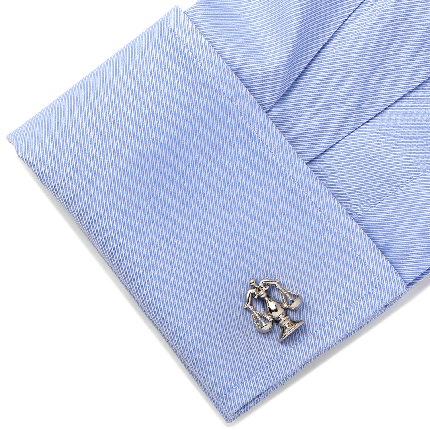  Cufflinks Silver Scales of Justice Cufflinks - Default Title - Bonton