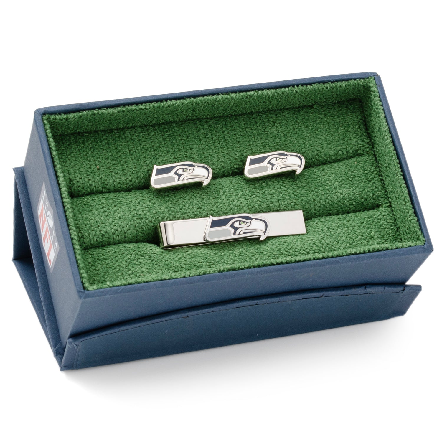  Cufflinks Seattle Seahawks Cufflinks and Tie Bar Gift Set - Default Title - Bonton