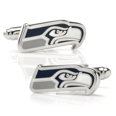 Seattle Seahawks Cufflinks and Tie Bar Gift Set