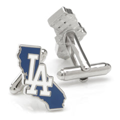 LA Dodgers State Shaped Cufflinks