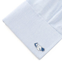 LA Dodgers State Shaped Cufflinks