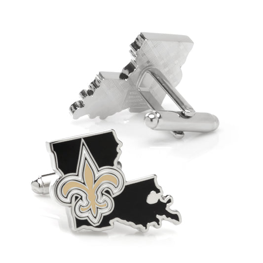 New Orleans Saints State Shaped Cufflinks