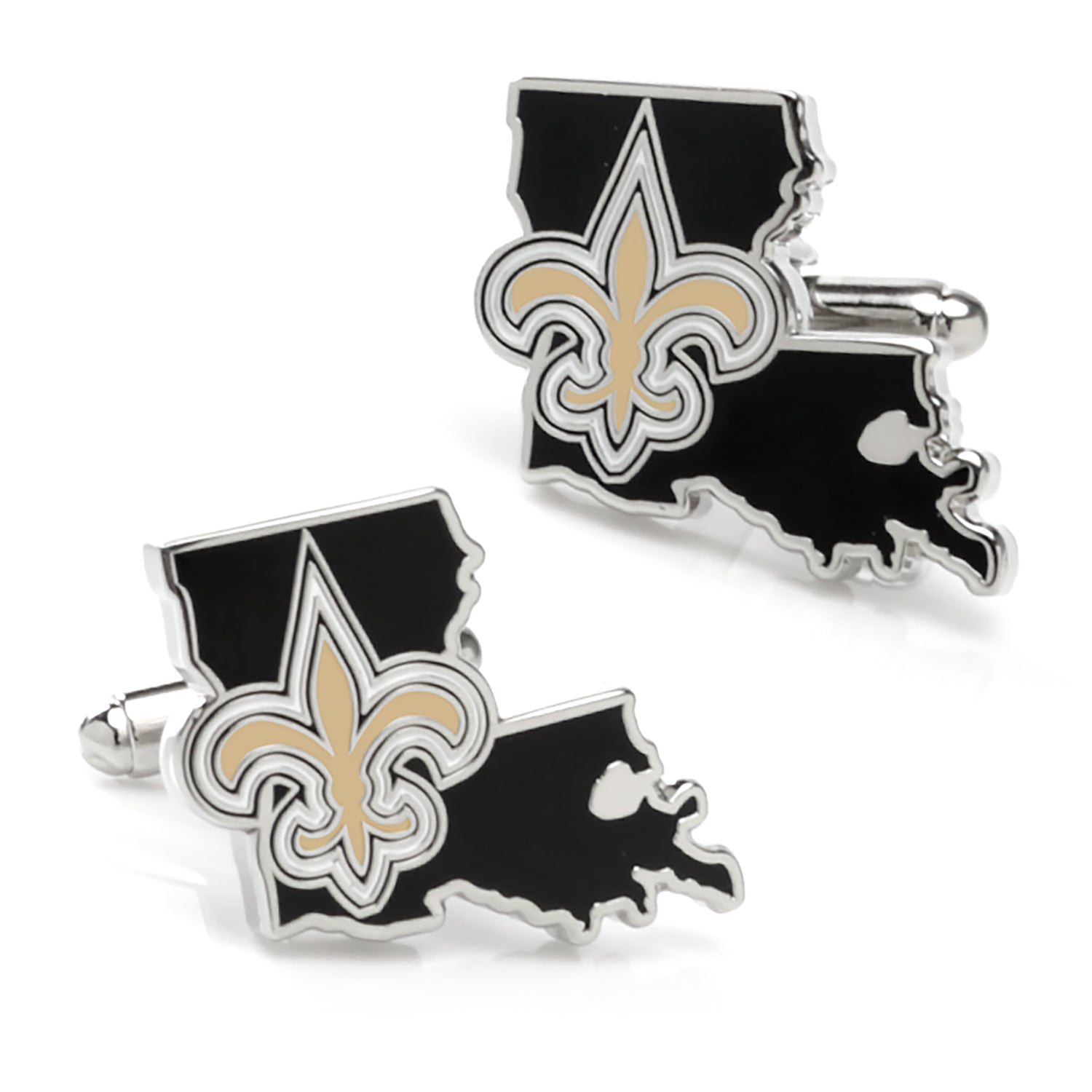  Cufflinks New Orleans Saints State Shaped Cufflinks - Default Title - Bonton