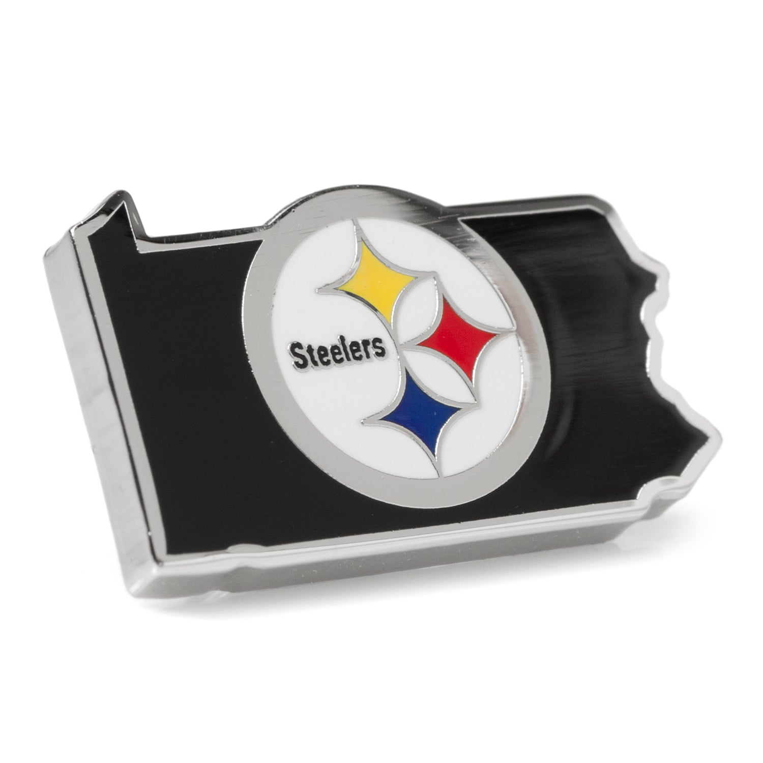  Cufflinks Pittsburgh Steelers State Shaped Lapel Pin - Default Title - Bonton