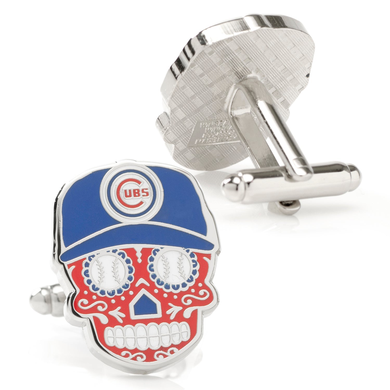  Cufflinks Chicago Cubs Sugar Skull Cufflinks & Lapel Pin Gift Set - Default Title - Bonton