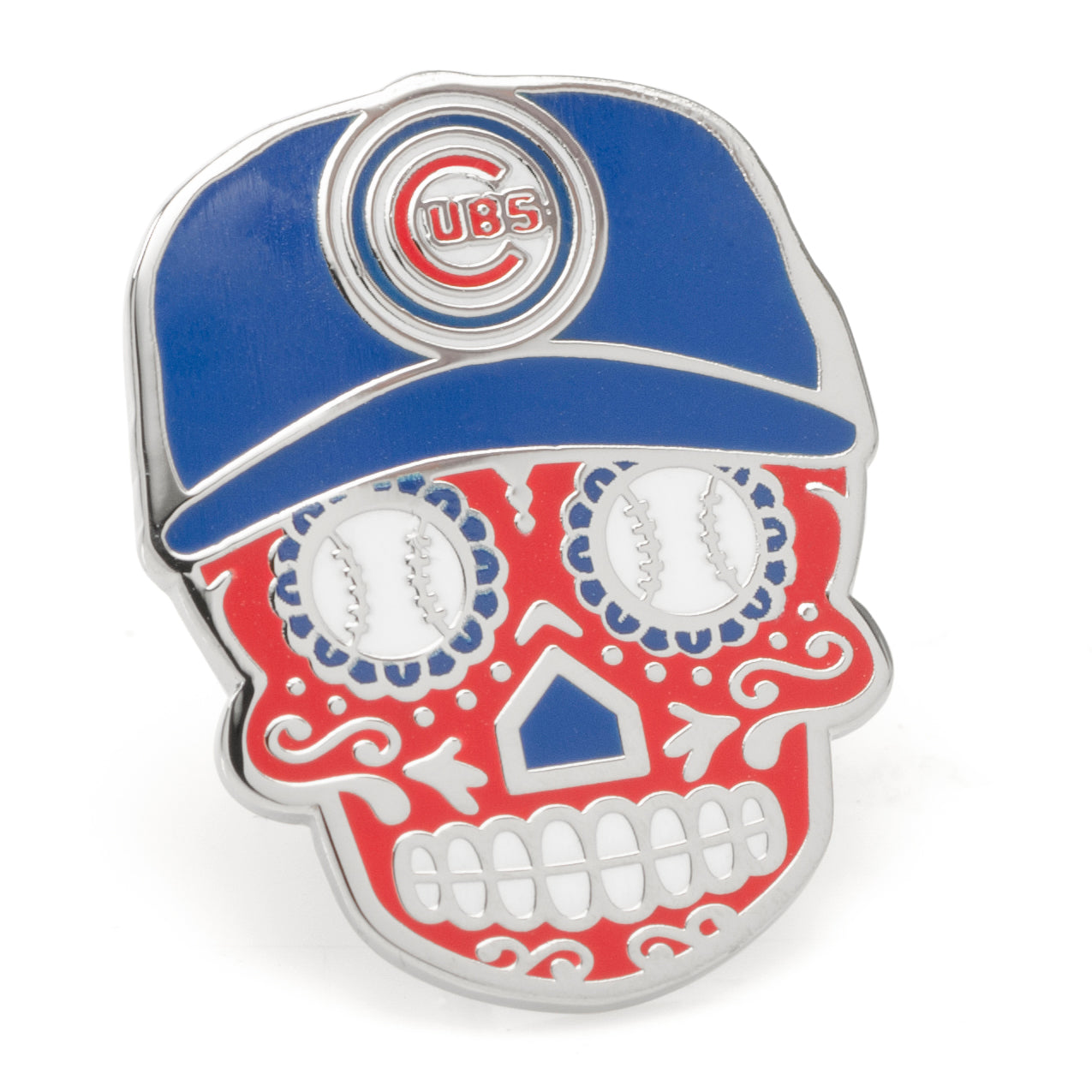  Cufflinks Chicago Cubs Sugar Skull Cufflinks & Lapel Pin Gift Set - Default Title - Bonton