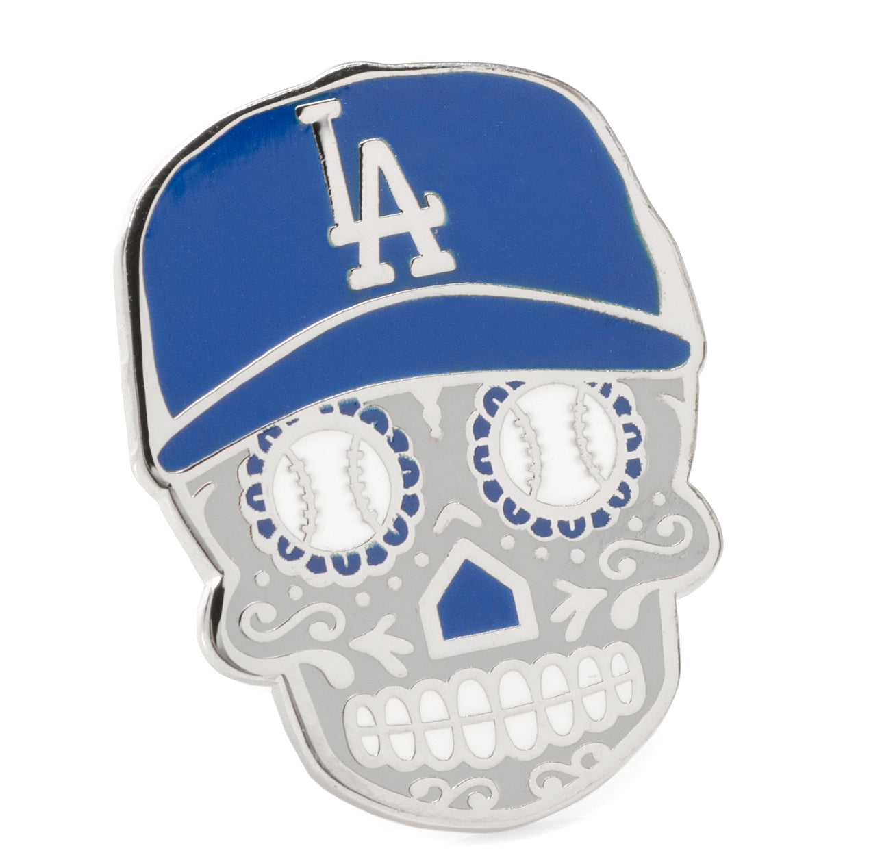  Cufflinks LA Dodgers Sugar Skull Cufflinks & Lapel Pin Gift Set - Default Title - Bonton