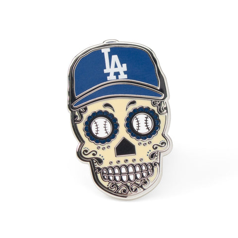 LA Dodgers Sugar Skull Lapel Pin