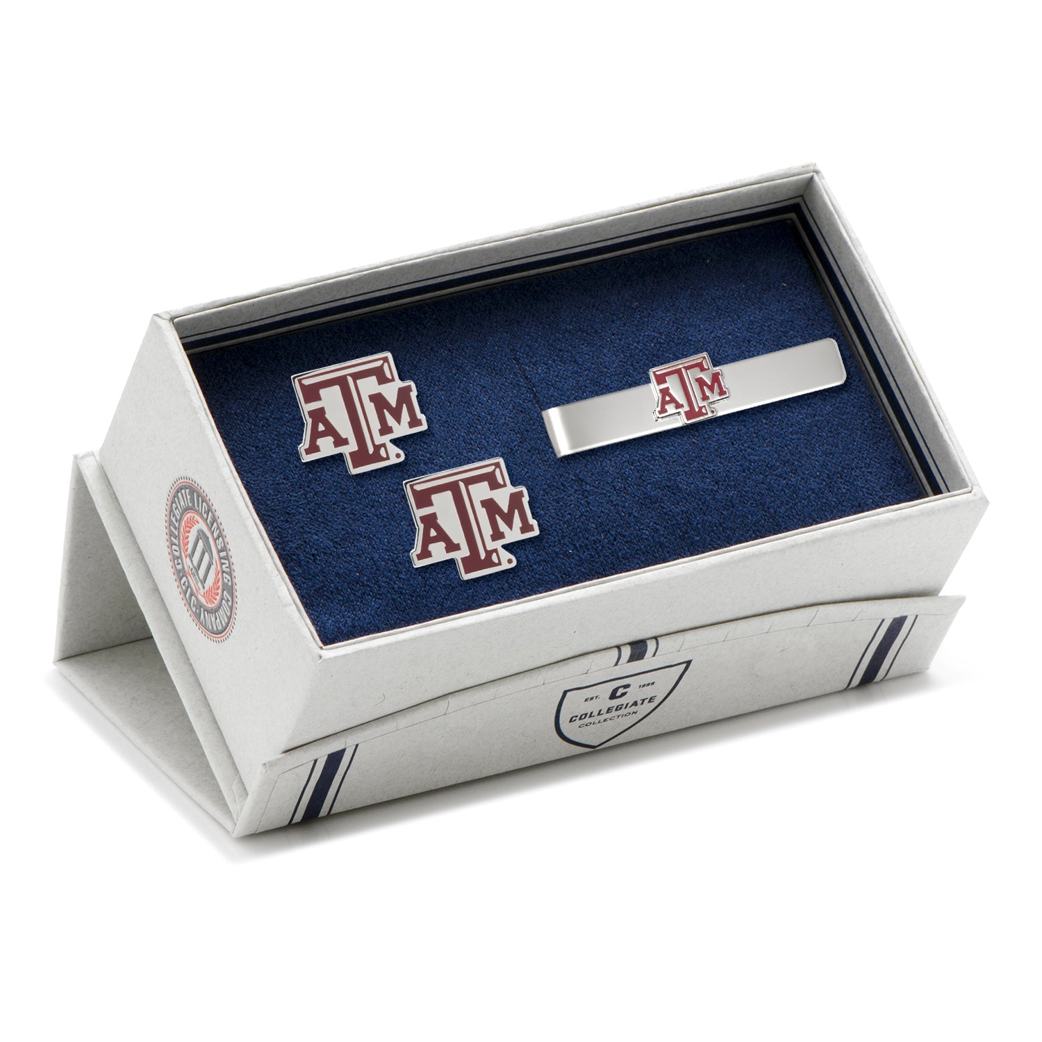  Cufflinks Texas A&M Aggies Cufflinks and Tie Bar Gift Set - Default Title - Bonton