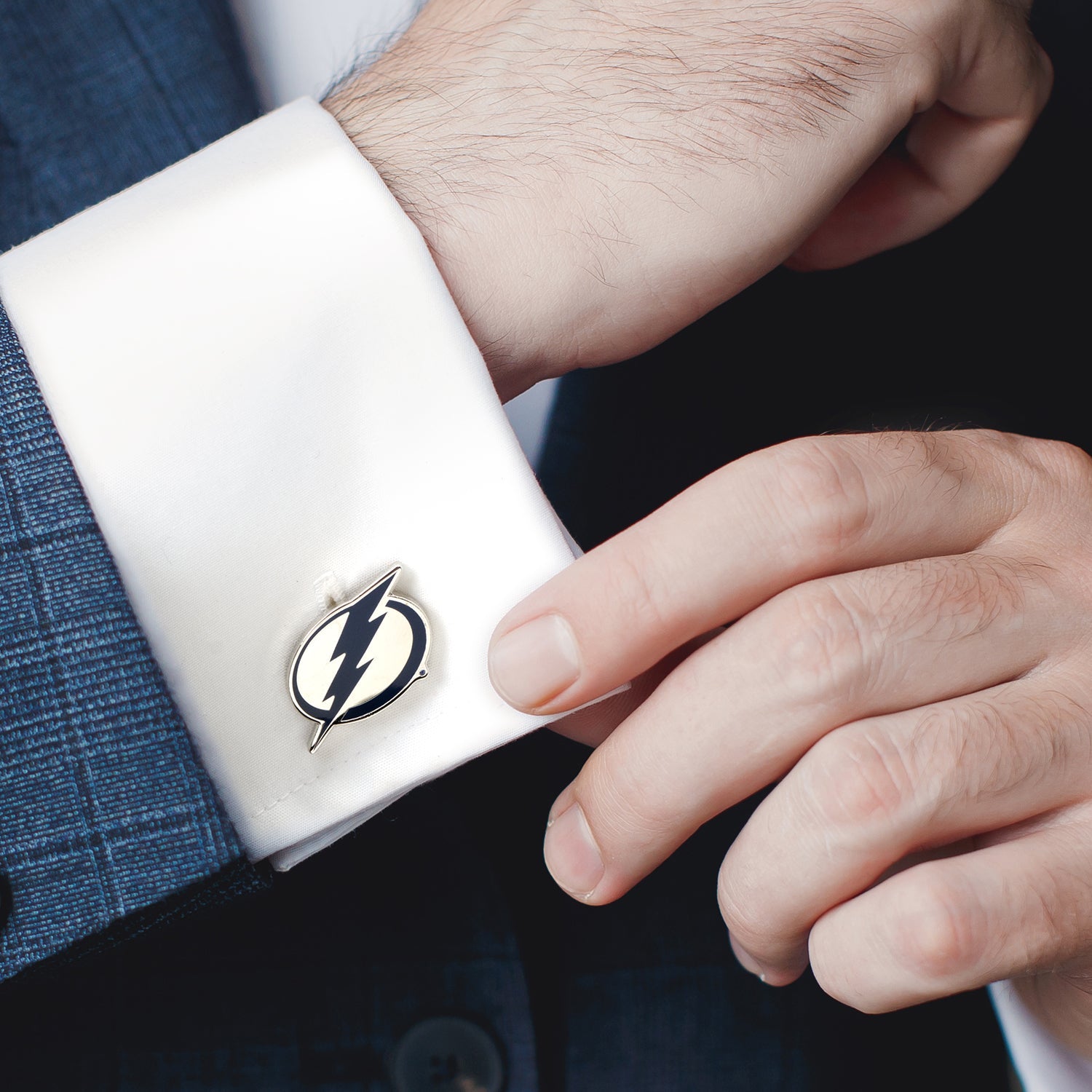  Cufflinks Tampa Bay Lightning Cufflinks - Default Title - Bonton