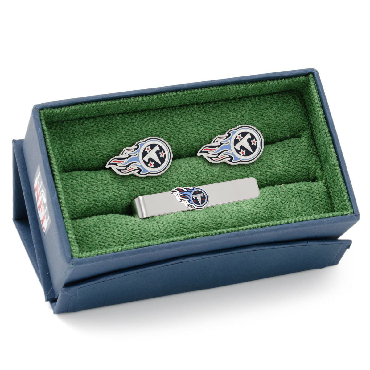  Cufflinks Tennessee Titans Cufflinks and Tie Bar Gift Set - Default Title - Bonton