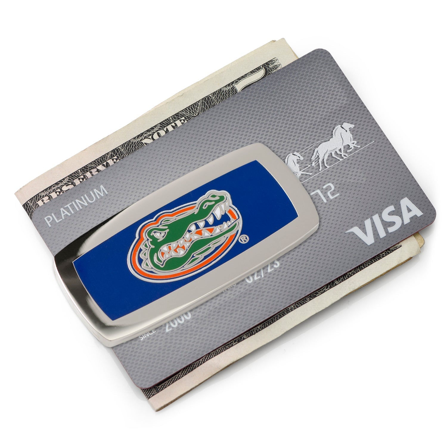  Cufflinks University of Florida Gators Cushion Money Clip - Default Title - Bonton