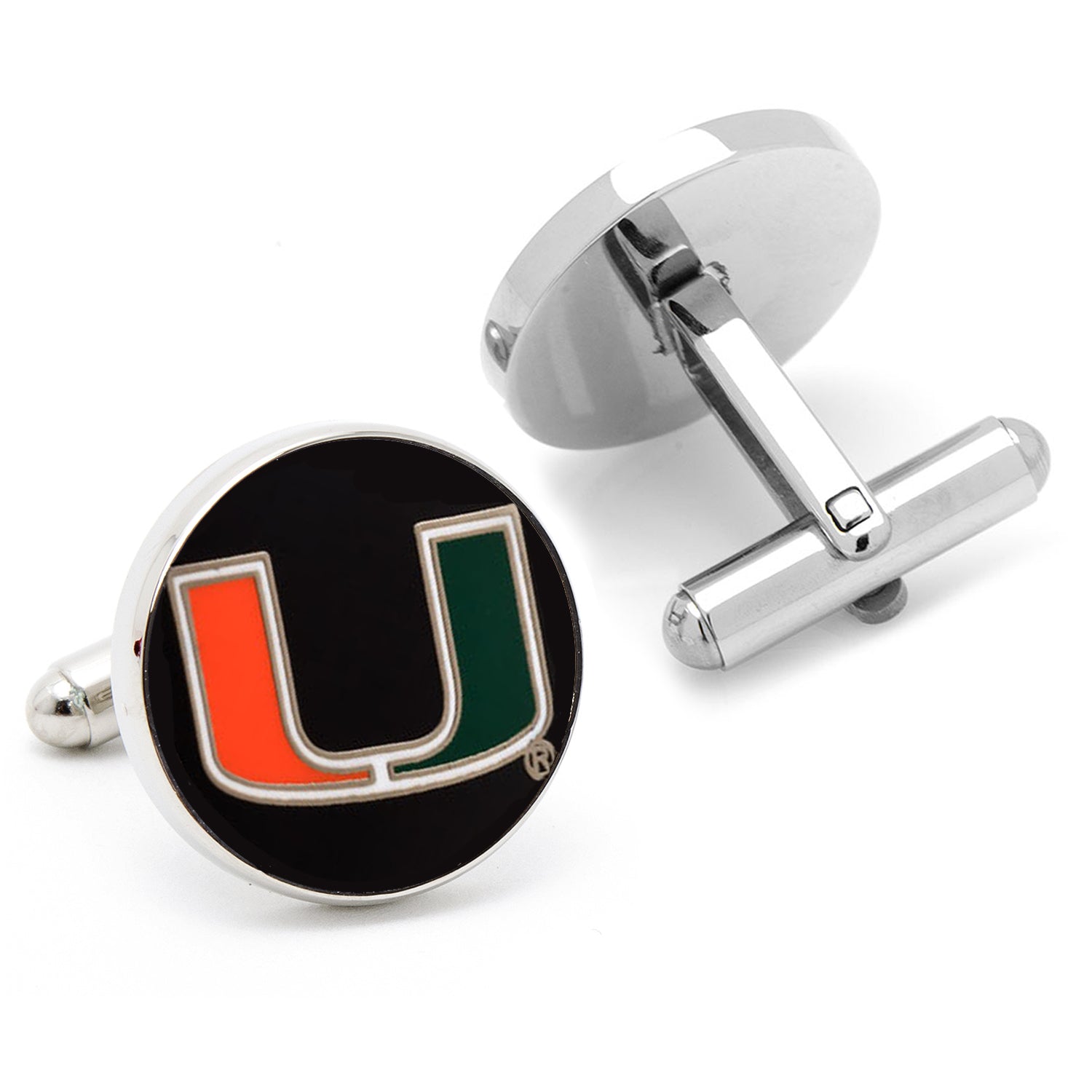  Cufflinks Miami Hurricanes Cufflinks - Default Title - Bonton