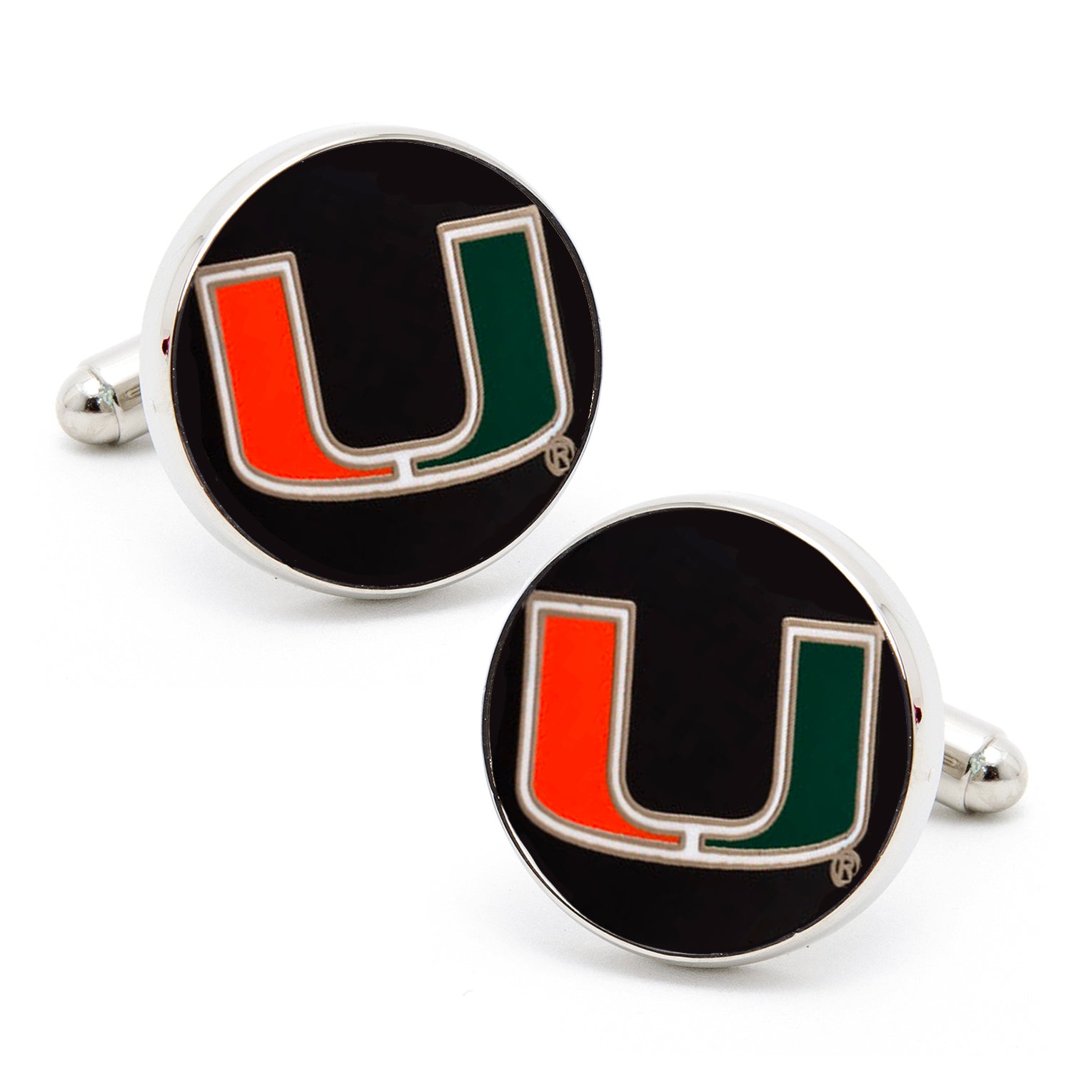  Cufflinks Miami Hurricanes Cufflinks - Default Title - Bonton