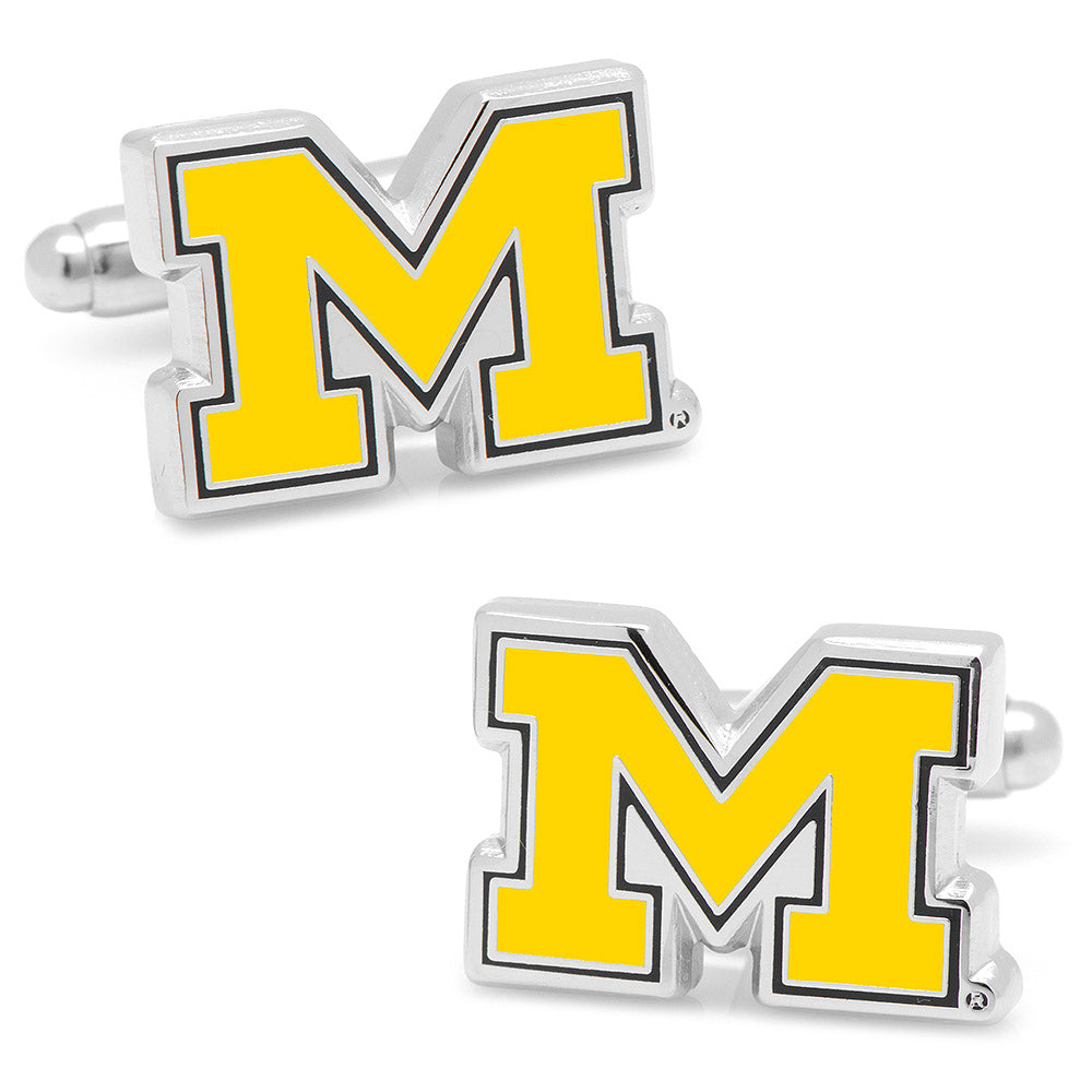  Cufflinks University of Michigan Wolverine Cufflinks and Lapel Pin Gift Set - Default Title - Bonton