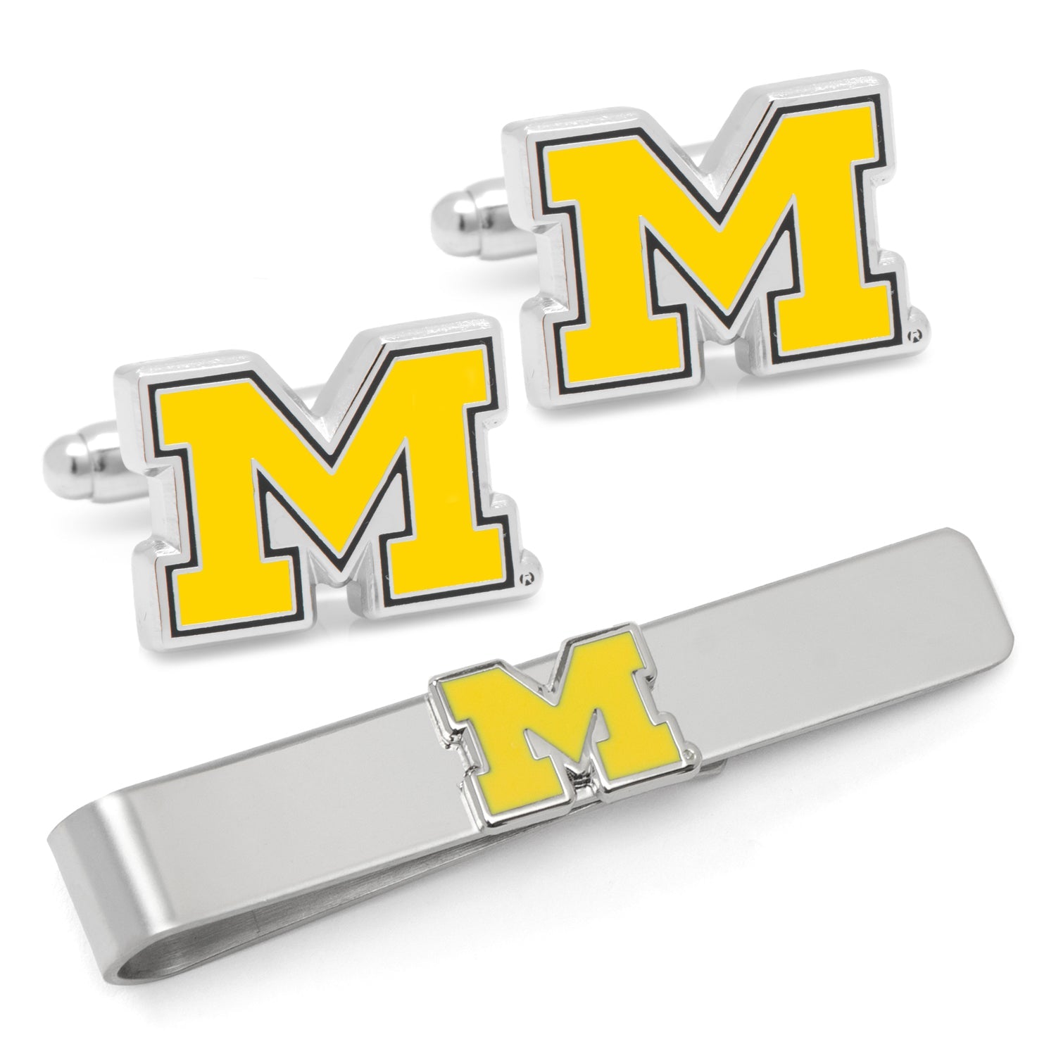  Cufflinks University of Michigan Cufflinks and Tie Bar Gift Set - Default Title - Bonton