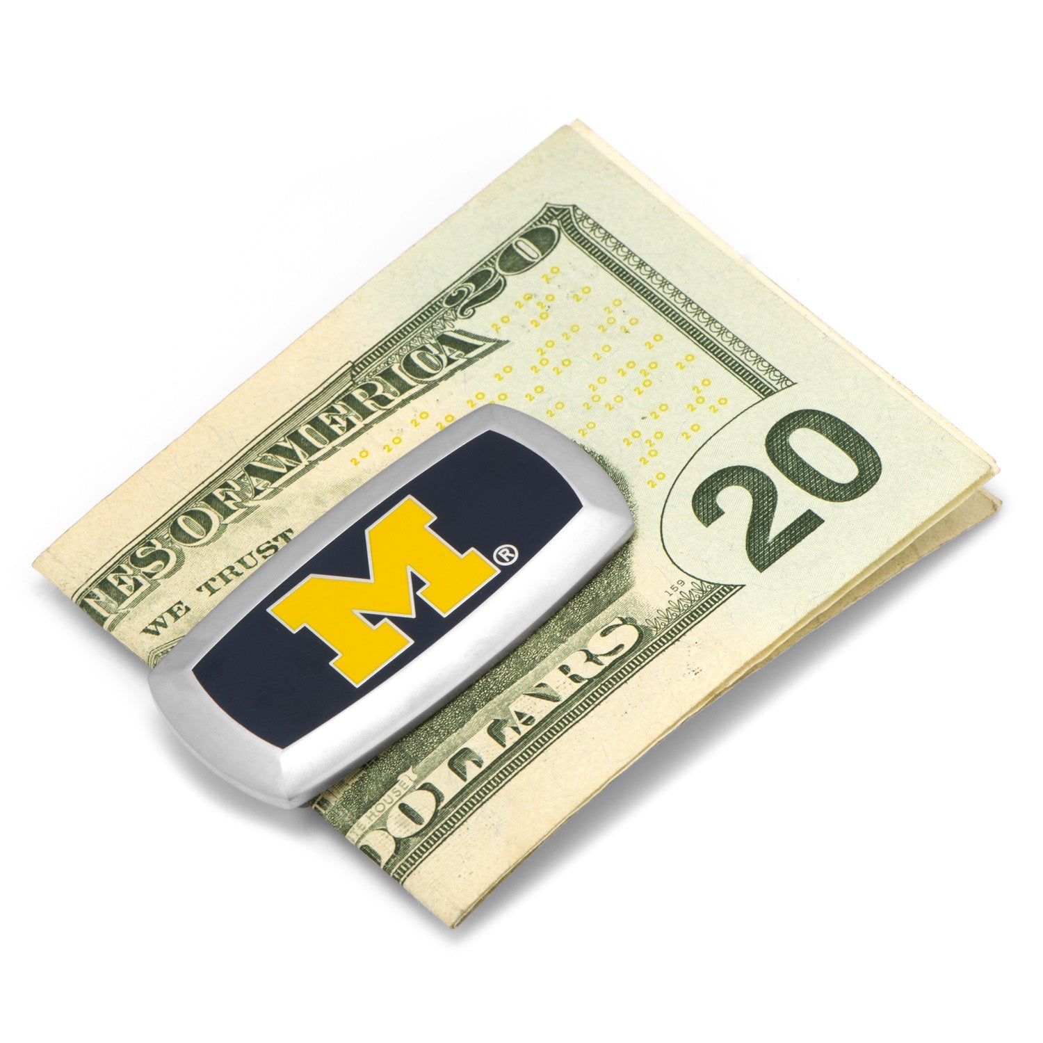  Cufflinks University of Michigan Wolverines Cushion Money Clip - Default Title - Bonton