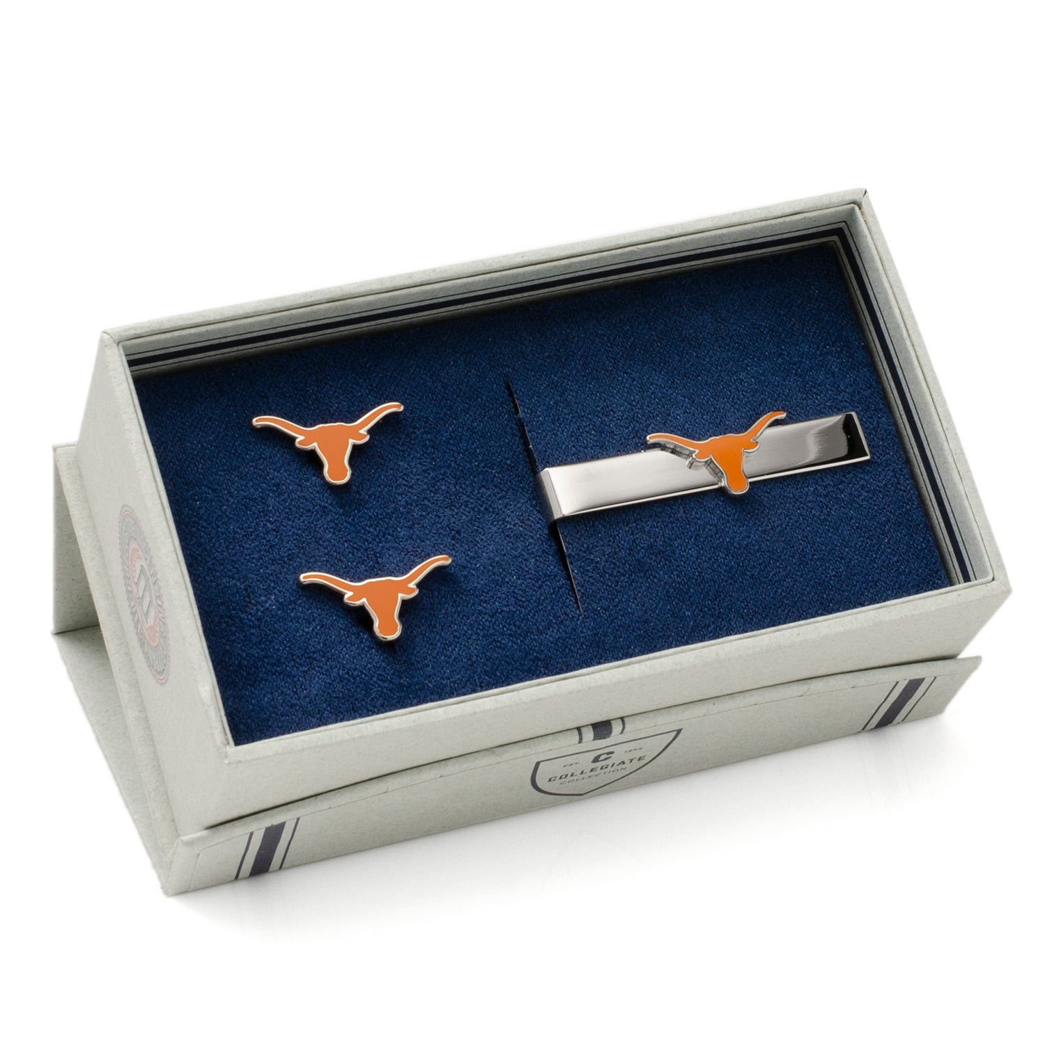  Cufflinks Texas Longhorns Cufflinks and Tie Bar Gift Set - Default Title - Bonton