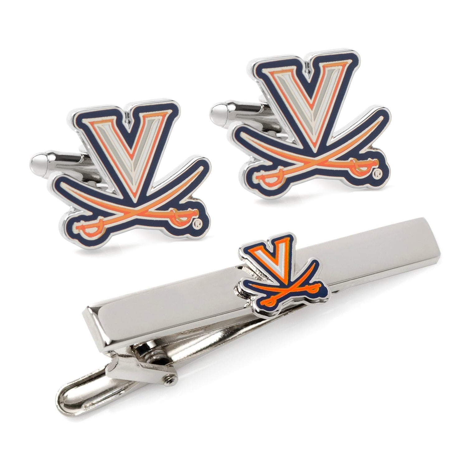  Cufflinks Virginia Cavaliers Cufflinks & Tie Clip Gift Set - Default Title - Bonton