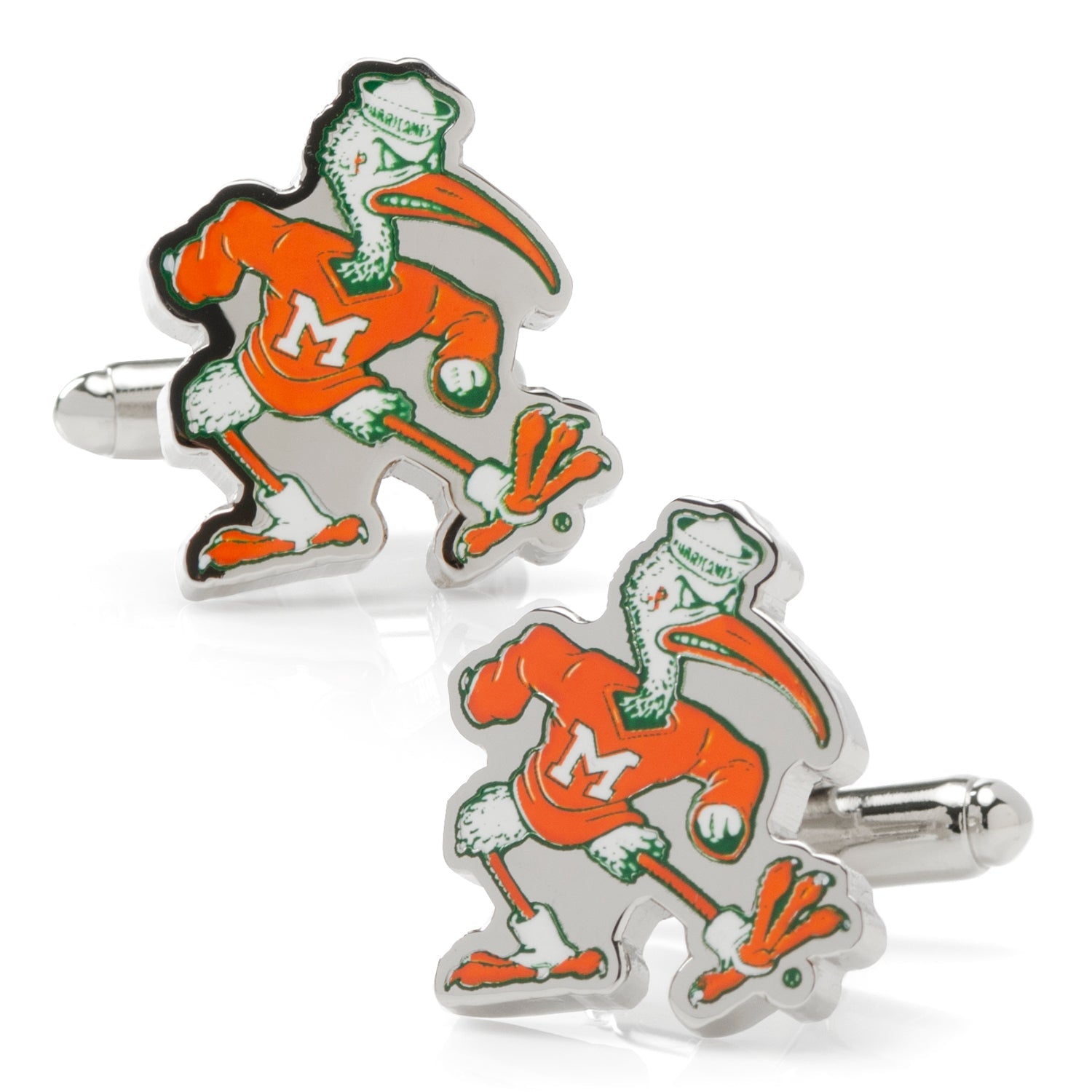  Cufflinks Vintage University of Miami Hurricanes Cufflinks - Default Title - Bonton