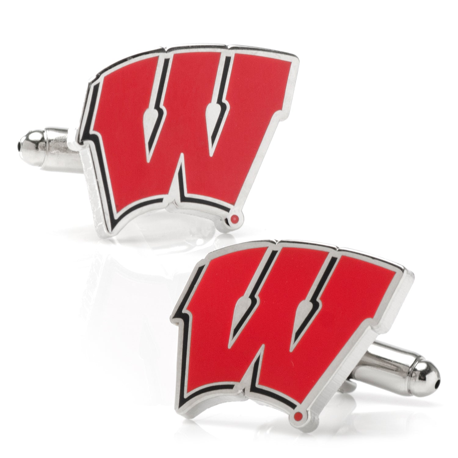  Cufflinks University of Wisconsin Badgers Cufflinks and Tie Bar Set - Default Title - Bonton