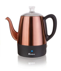 Electric Percolator 4 Cups Copper