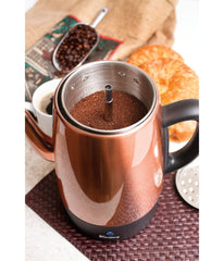 Electric Percolator 4 Cups Copper