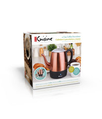 Electric Percolator 4 Cups Copper