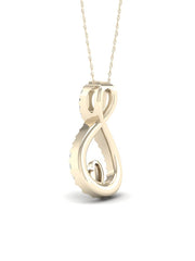 1/6ct TDW Diamond Infinity with Heart Pendant Necklace