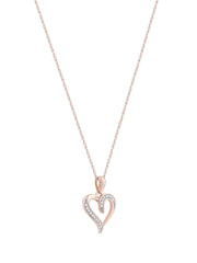 1/20ct TDW Diamond Heart Pendant Necklace