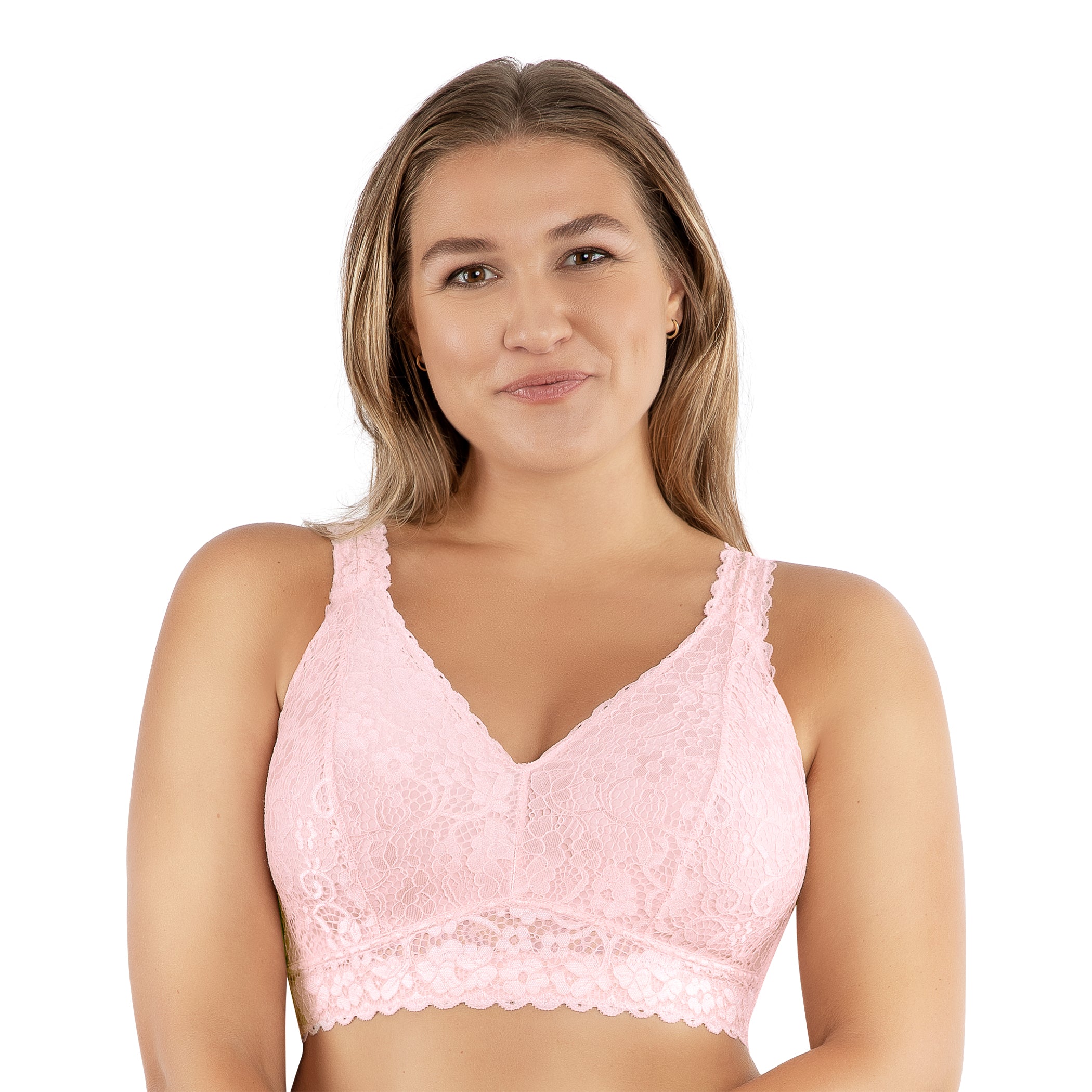  PARFAIT Adriana Wire Free lace Bralette - Petal Pink - Bonton