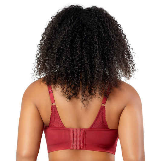 Mia Lace Wire-Free Padded Lace Bralette-Rio Red-30D-2