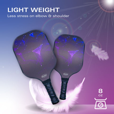 Pickleball Paddle Black – Lightweight Grip