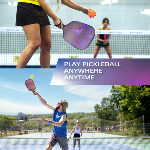 Pickleball Paddle Black – Lightweight Grip