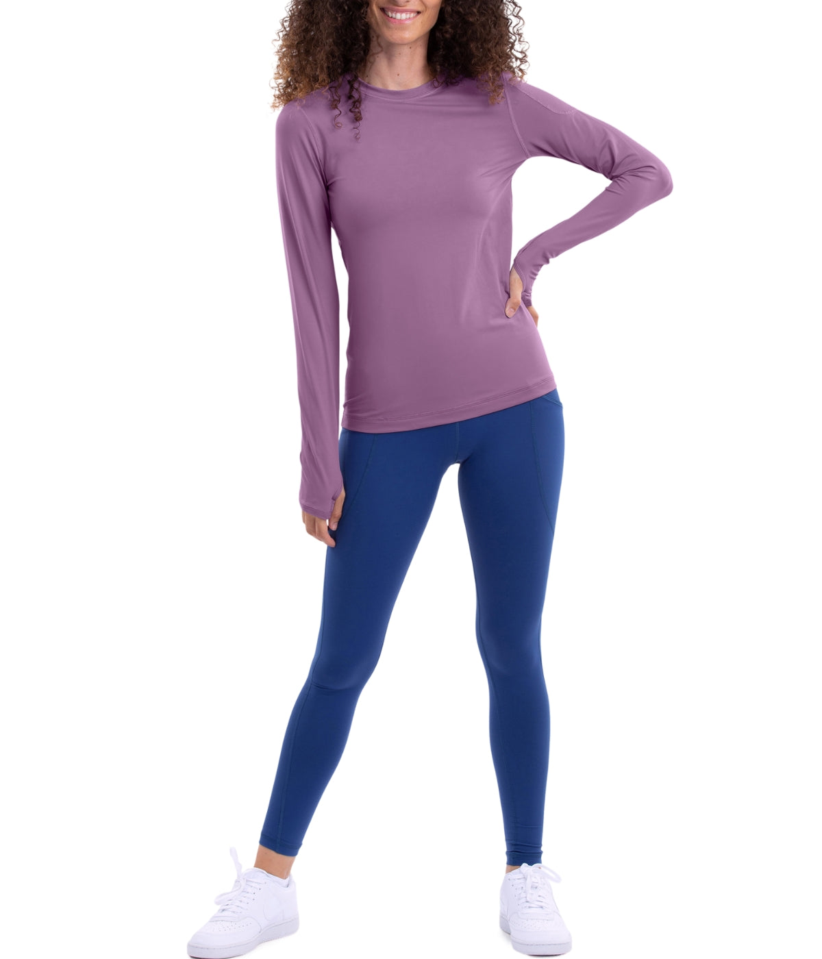  BloqUV BloqUV Women's UPF 50+ Sun Protection Long Sleeve Sun Shirt 24/7 Top - Plum - Bonton